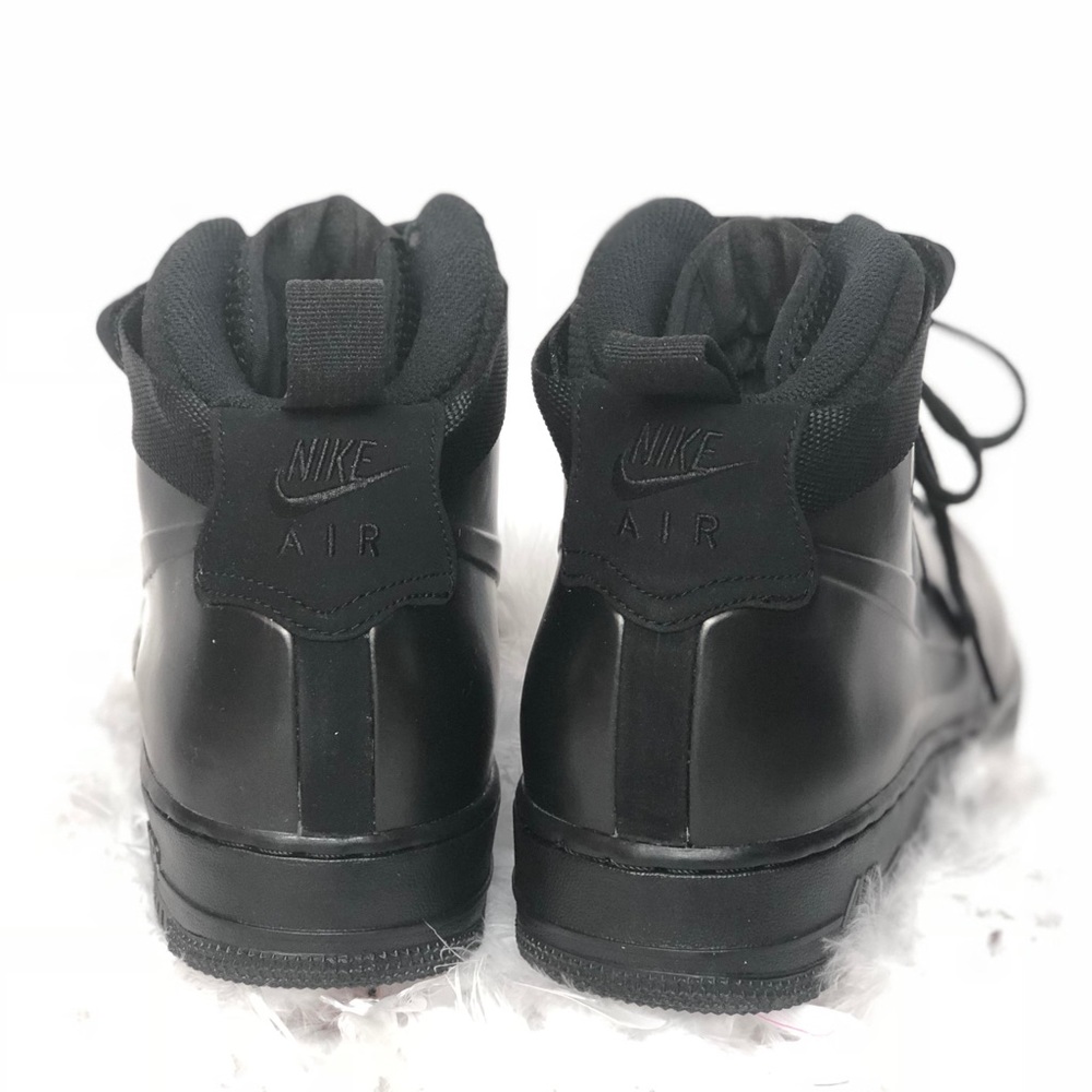 Nike mens Air Force 1 Foamposite Cup Mid  Black 9 - Picture 3 of 7